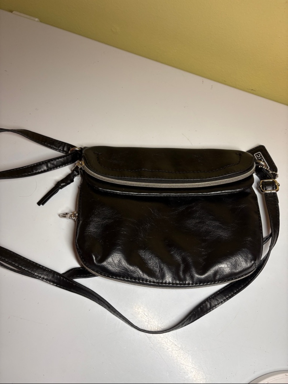 Relic Black Manmade Crossbody or Shoulder Bag